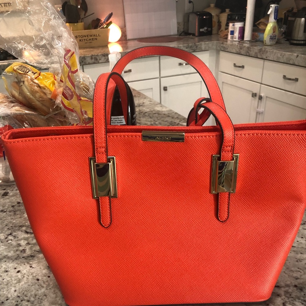 Aldo shoulder bag- bright orange